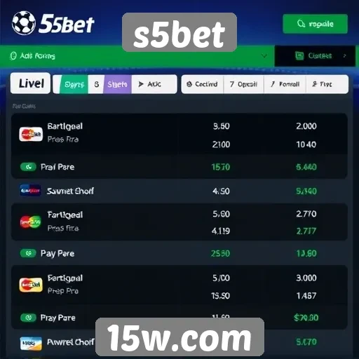 Opções de pagamento disponíveis no s5bet